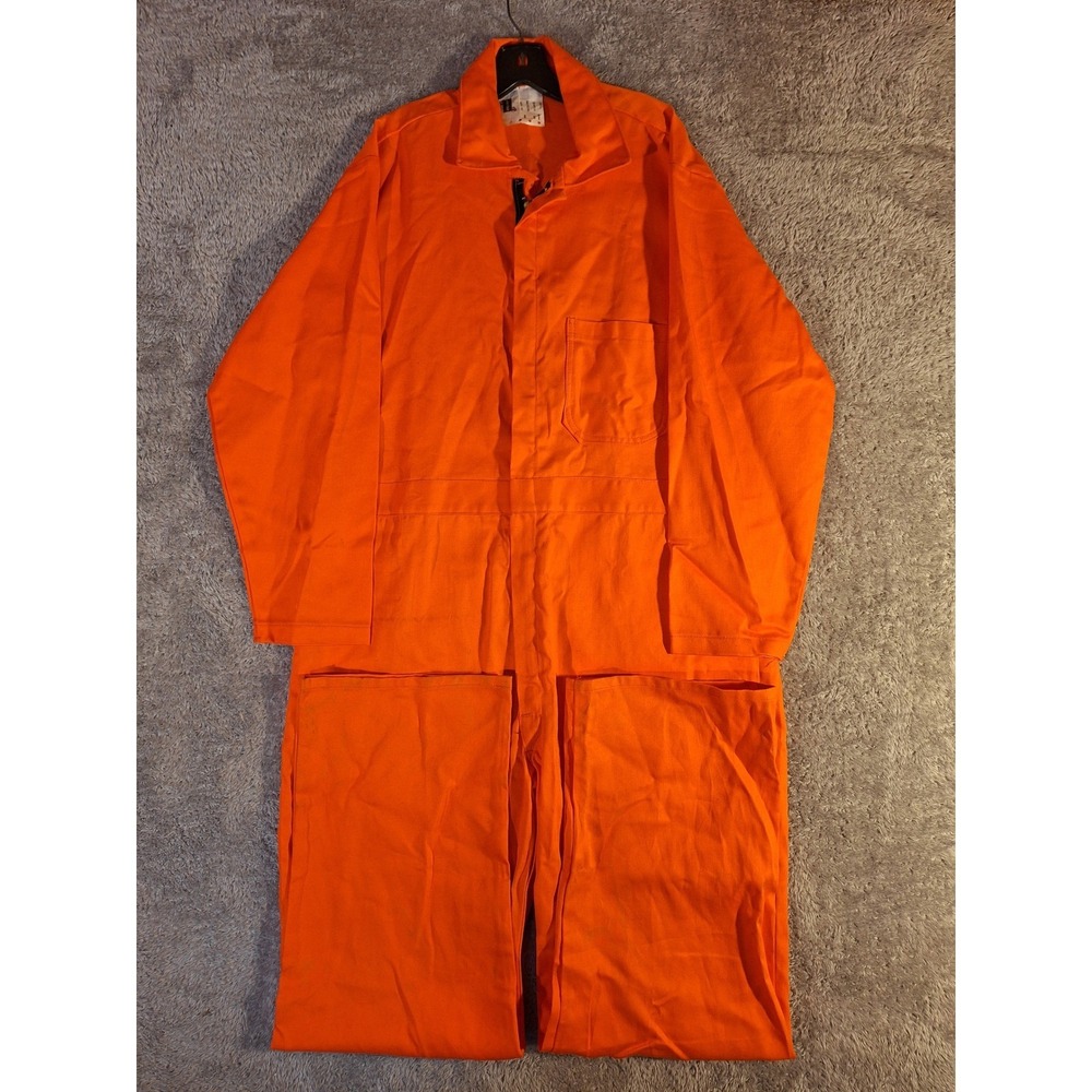 Steel Grip Mens Orange Flame Resistant FR-7A Coveralls XL Westex Proban OS9359T